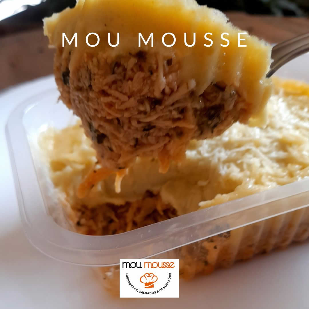 Escondidinho de batata doce com frango